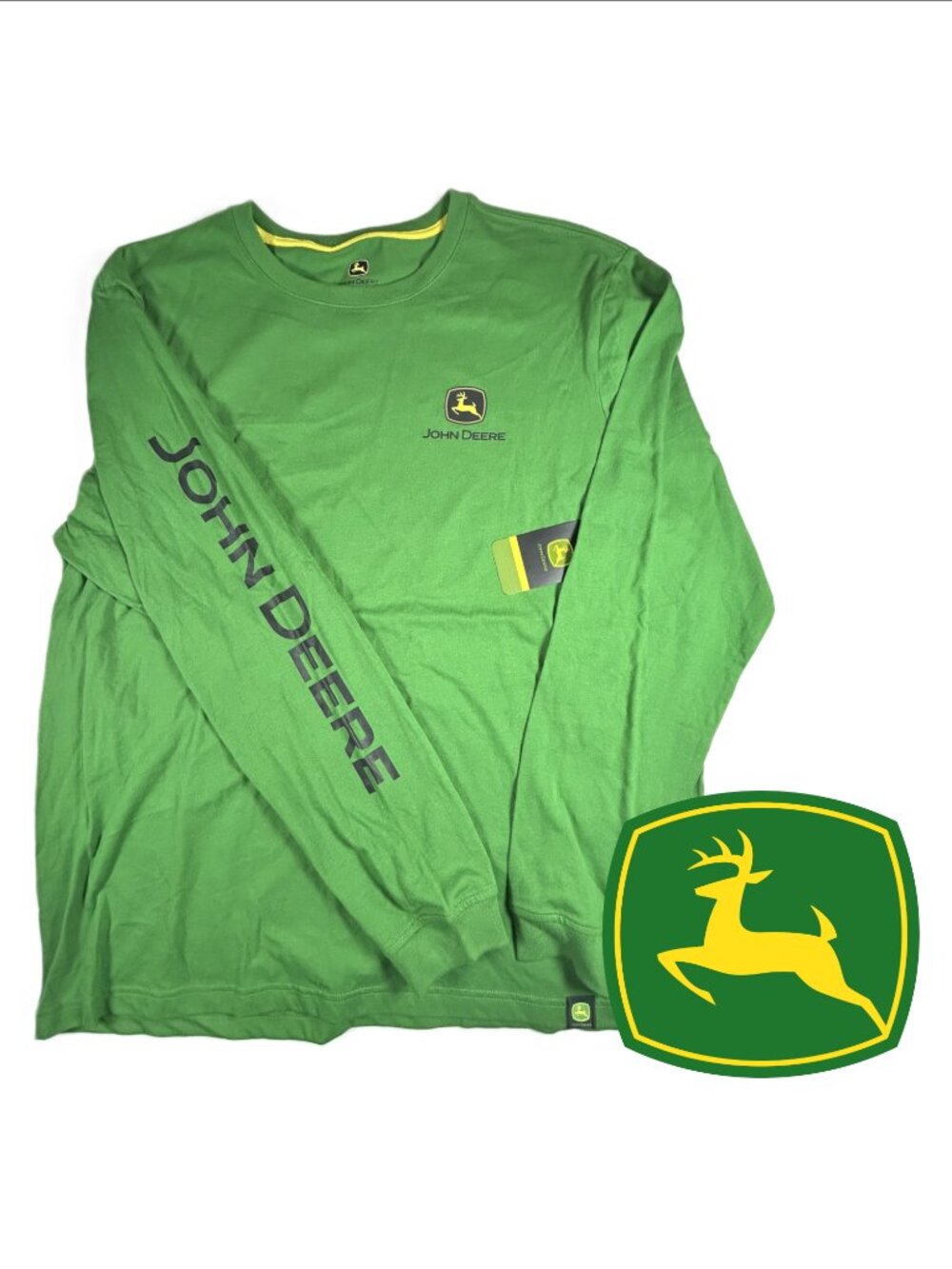 John Deere Green Long Sleeve Core Graphic Tee